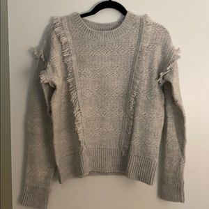 NWT GAP fringe sweater size L